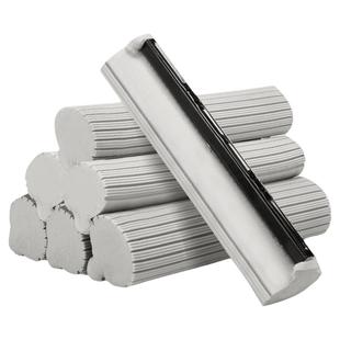 通用滚轮式海绵拖把头替换装家用吸水胶棉拖布头卡槽327338cm厘米