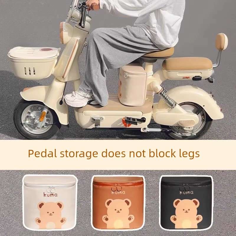 电动车前置挂包头盔防水置物兜电瓶车储物包充电器收纳放东西神器