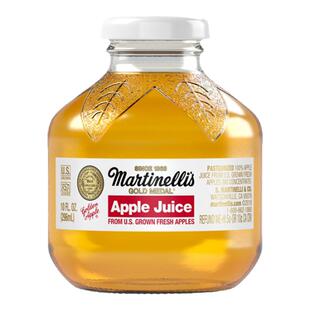 新年礼物美国原瓶进口Martinellis马蒂天尼健康纯苹果汁孕妇296ml