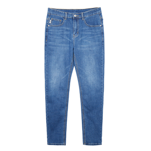 【精选新疆棉】才子男装秋冬休闲直筒牛仔裤男新款长裤蓝色中腰裤