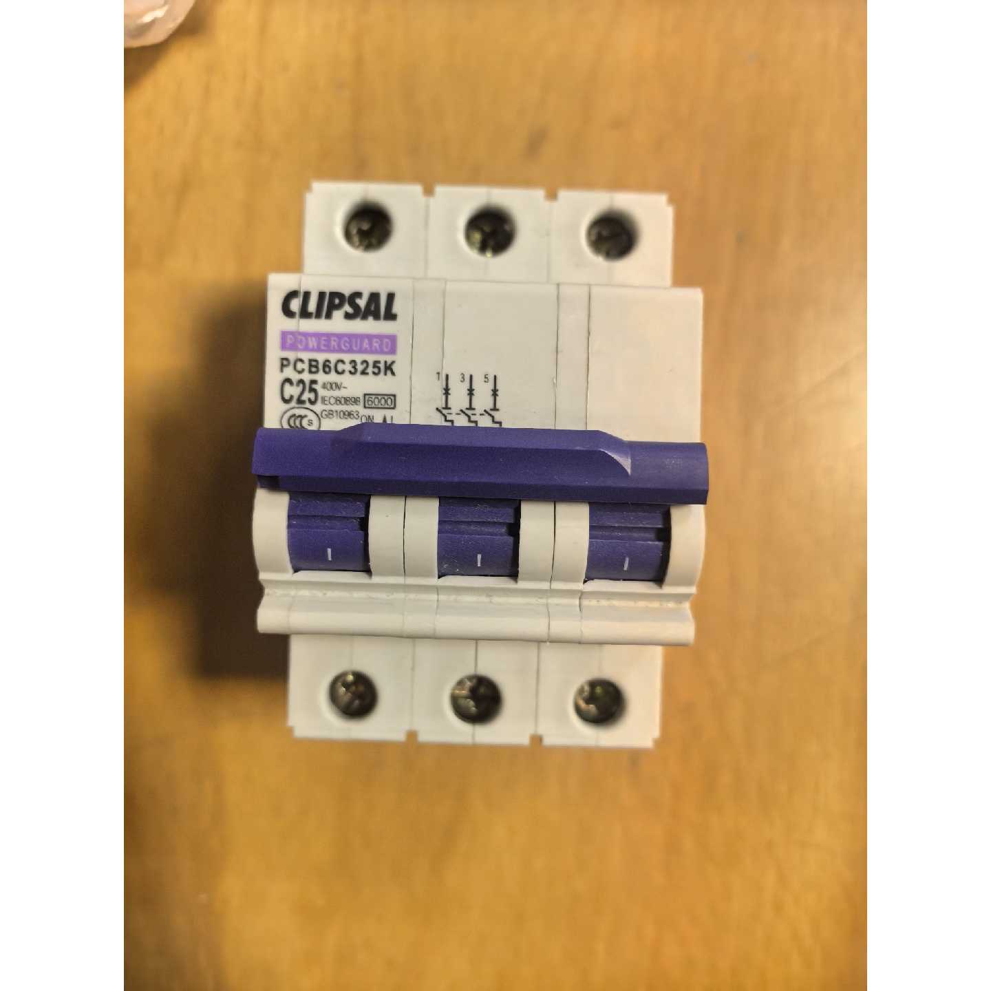 〔议价-可维修〕澳洲奇胜 CLIPSAL 3P 三极25A空气开关 3P25 全新