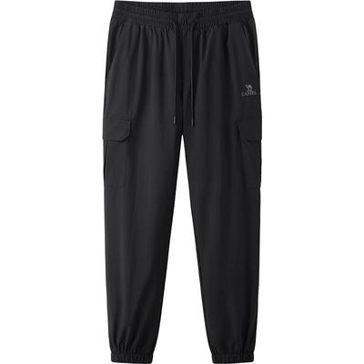 骆驼男装外穿羽绒裤男冬季情侣加绒加厚工装休闲束脚防水运动裤女