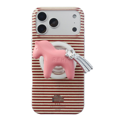 REHi「星光小马」磁吸手机壳 立体小马镶嵌五金 iPhone适用17/16保护套高级感小众新年马年