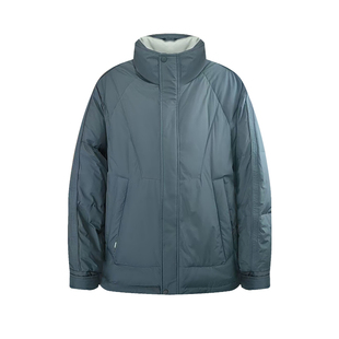 短款立领羽绒服男薄款 拼色保暖2025冬季新款 白鸭绒休闲外套无帽