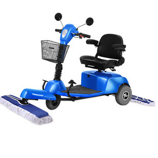 双12狂欢节厂家直销尘推车电动保洁拖地车高铁机场医院地库清洗机