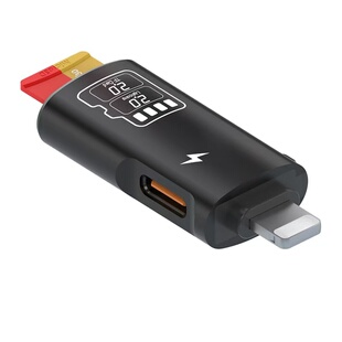 OTG转接头USB接口转换器外接U盘SD读卡TF读取器连接移动硬盘转接线可充电转换头带供电适用苹果iPhone手机