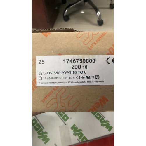 议价魏德米勒接线端子ZDU10订货号1746750000weidmuller弹簧式zqv