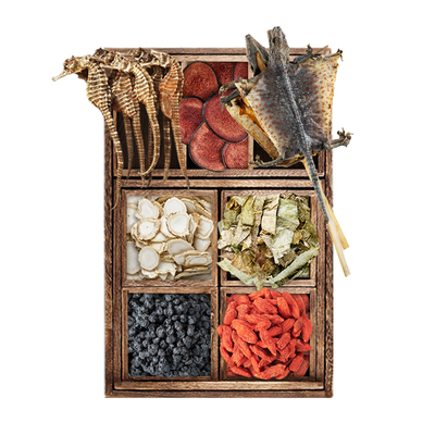 海马蛤蚧鹿茸人参泡酒料组合套餐