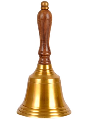 印度纯铜复古轻奢风手摇铃铛进口