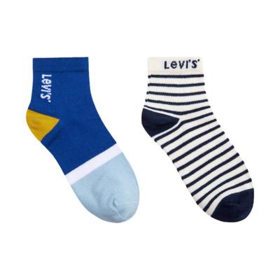 Levi's李维斯童袜儿童中性袜子2025新款男童女童2双装运动中筒袜