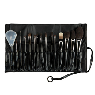 魅卡秀15支化妆刷套装粉底刷腮红眼影刷动物毛化妆师专用全套刷子