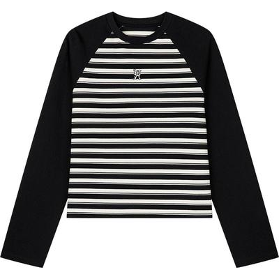 UOOYAA/乌丫春季条纹简约T恤