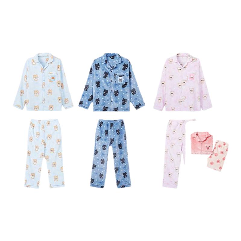 zeroni x SPAO联名款冬新品情侣男女家居服加绒厚睡衣