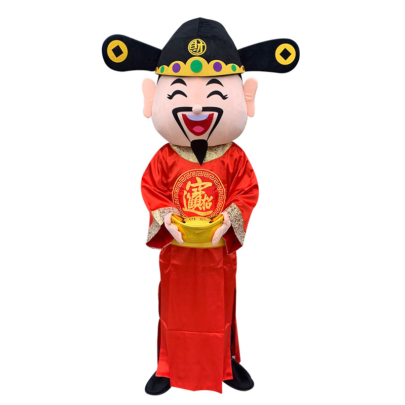 财神爷卡通人偶服装玩偶服包邮