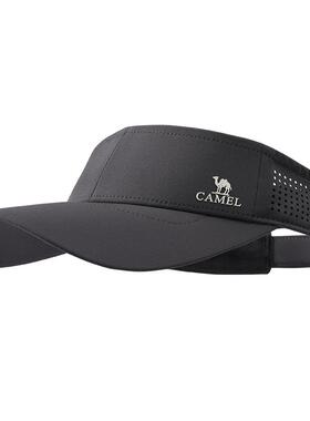 骆驼空顶帽户外运动跑步遮阳帽女