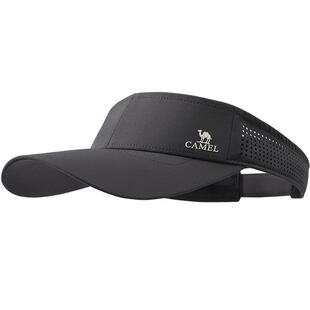 骆驼跑步空顶防晒帽女夏季户外运动网球帽棒球帽遮太阳马拉松帽子