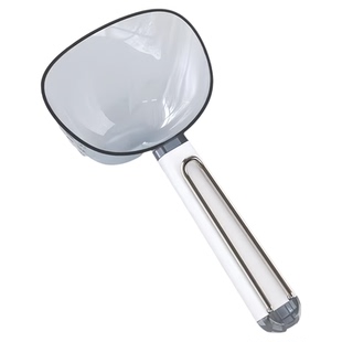 舀米勺多功能厨房家用食品五谷杂粮勺子创意挖面勺零食封口夹量勺