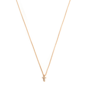 bm十字架项链欧阳娜娜同款精致水钻小坠颈链女新款brandymelville