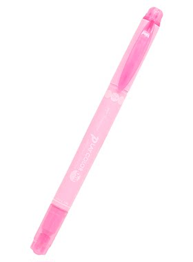 日本Tombow蜻蜓双头水彩笔 WS-PD荧光笔圆点笔手帐粉色棕色记号笔
