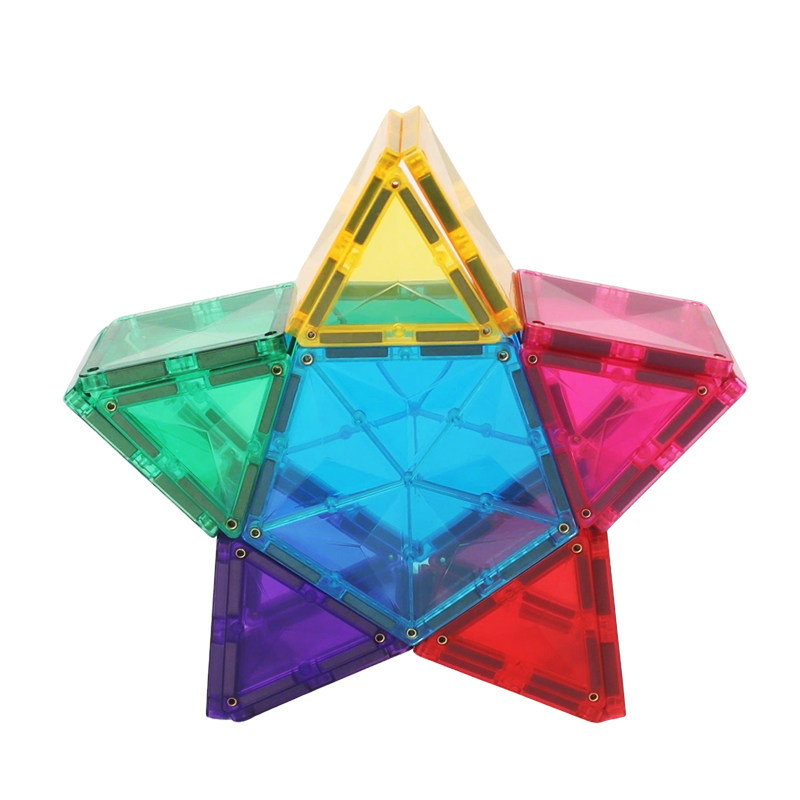 CONNETIX磁力片光明星包彩窗发光片儿童益智玩具积木礼物生日澳洲