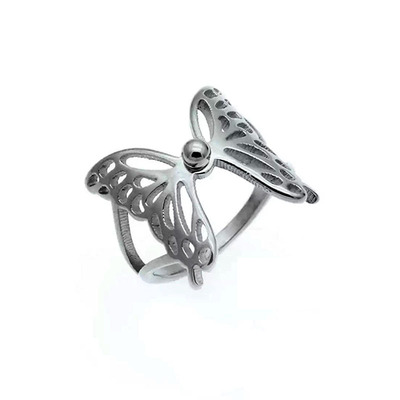 Dopamine Vault」梦泽. 做旧复古蝴蝶戒指女百搭气质小众百搭指环