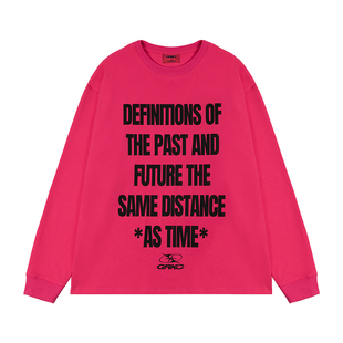 【特价清仓】GRKC吉尔卡克标语长袖卫衣字母印花圆领上衣宽松休闲