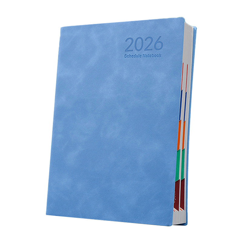 2026年12月计划本日历记事打卡本皮面工作一天一页日程本可定制