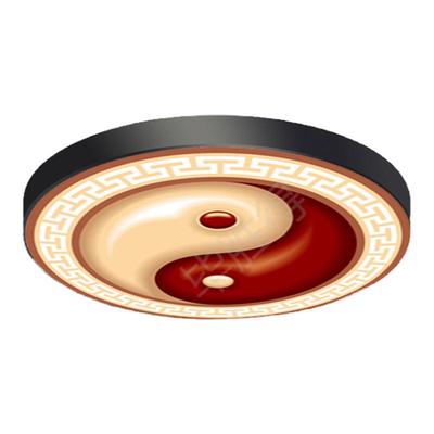 太极八卦吸顶灯阴阳鱼武馆镇宅中医馆茶庄五行道家风水客厅顶灯
