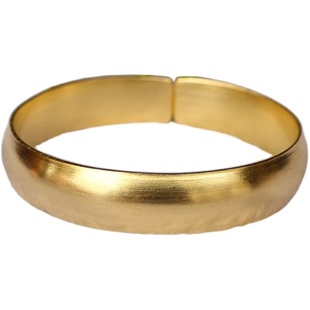 纯铜手镯 手工男女款紫铜黄铜光面加厚铜镯子饰品手圈流行首饰