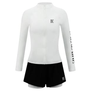 【于文文同款】BE范德安2026爆款分体泳衣女防晒长袖时尚速干抗氯