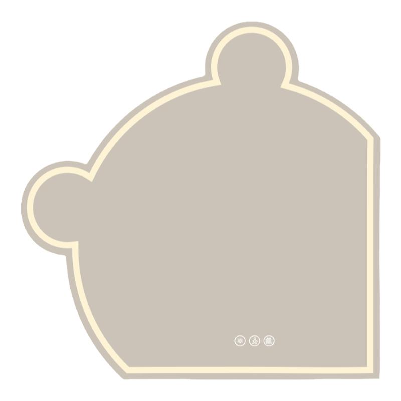 卡通异形led灯防雾智能浴室镜子