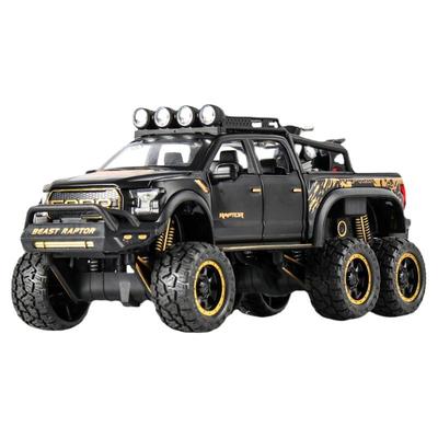 福特改装猛禽F150合金玩具越野车模型仿真皮卡车摆件蓝色男生礼物