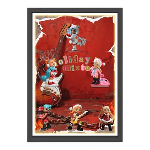 Lil Peach Riot小小叛逃假日组曲系列展示盒相框适用泡泡玛特盲盒