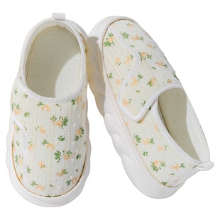 月子鞋秋冬季包跟12月份孕妇产后室内家居软底防滑保暖棉拖鞋春夏