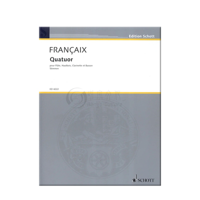 弗朗赛四重奏分谱长笛