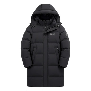 雪中飞羽绒服男款2025新款爸爸大码宽松版型中长款极寒加厚外套潮