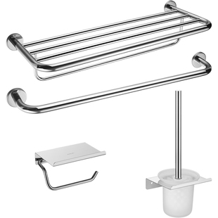 欧琳浴室304不锈钢五金挂件套装 打孔卫生间浴巾架套装