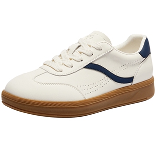 森达透气德训鞋女26年新款经典小白鞋百搭巨好看休闲板鞋XZN01AM6