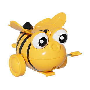 儿童发条玩具婴儿趣味仿真翻滚小蜜蜂宝宝上链动物机械爬行会跑