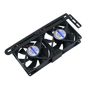 华顾台式机箱PCI位侧吹散热风扇支架显卡伴侣8/9/12CM风扇通用