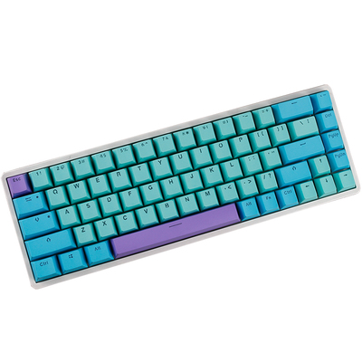 68配列机械键盘PBT磨砂透光键帽