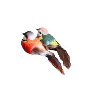 特价清仓鸟  仿真羽毛小鸟卷毛鸟 泡沫鸟假鸟幼儿园布置装饰道具