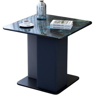 意式轻奢超晶石茶几售楼处边几客厅简约洽谈桌圆桌ins风酒店角几