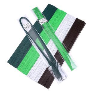 胶包铁丝彩色花艺铁丝DIY手工包塑细铁丝巨型花欧根纱花定型防锈