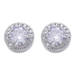 FDK锆石磁吸假耳钉无耳洞耳夹男生不打孔简约时尚小众潮流带钻