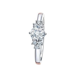 DRJUST YOU简奢星空求婚钻戒结婚钻石铂金戒指订婚WJ0037