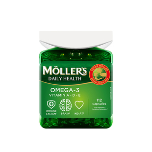 【2瓶】挪威进口Mollers沐乐思深海鱼油胶囊学生成人DHA高浓度VD