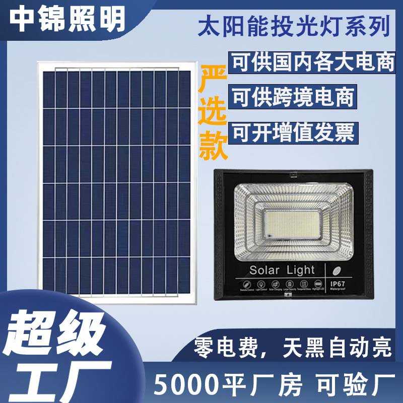 惠民新款太阳能灯户外照明厂家直销太阳能路灯庭院灯农村新投光灯