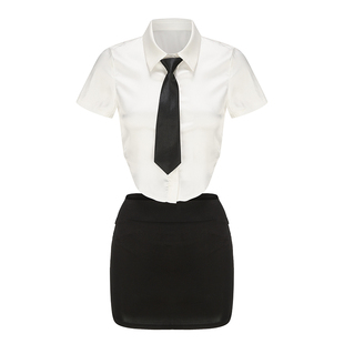 瑷绫说性感睡衣诱惑内衣女战床上袍秘书制服学生轻熟御姐绝美睡裙