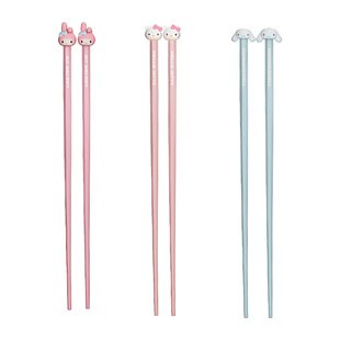 三丽鸥筷子家用高档抗菌单人装一人一筷可爱专用快防霉防滑儿童筷